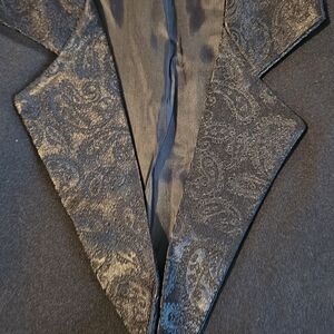 Long tail black suit jacket